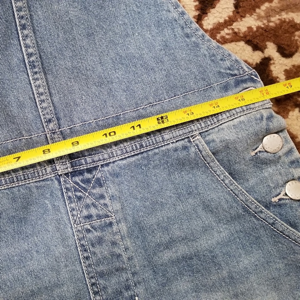 *SOLD*SOLD* Free People Distressed Denim Jumper - Picture 7 of 7